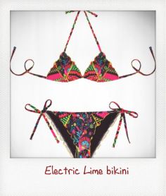 ELECTRIC LIME ELECTRIC BIRDS TOP